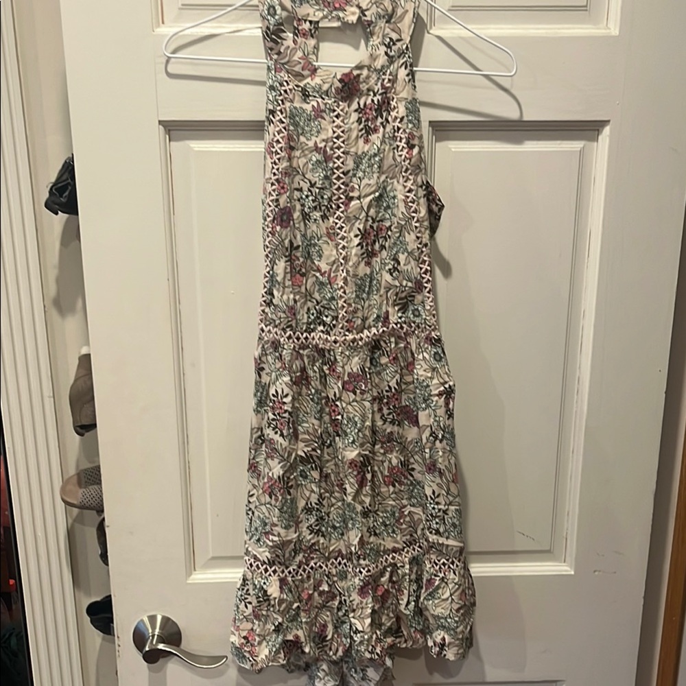 Sunday Pink and Purple Halter Sundress Mini